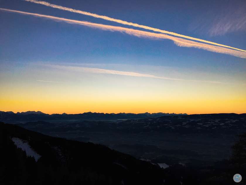 Sonnenuntergang auf der Koralpe im Lavanttal