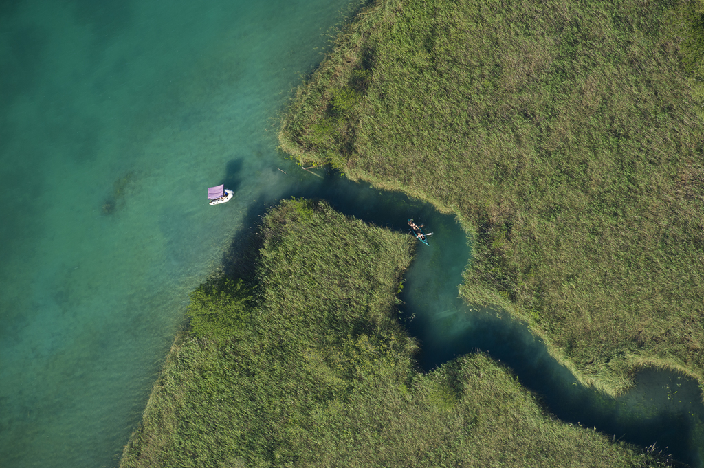 Die Schilfgasse am Faaker See - perfekt für eine Kajak Tour