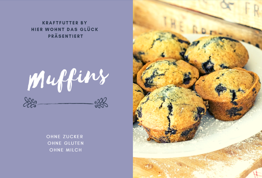 Muffin Rezept - ohne Zucker, ohne Gluten, ohne Milch