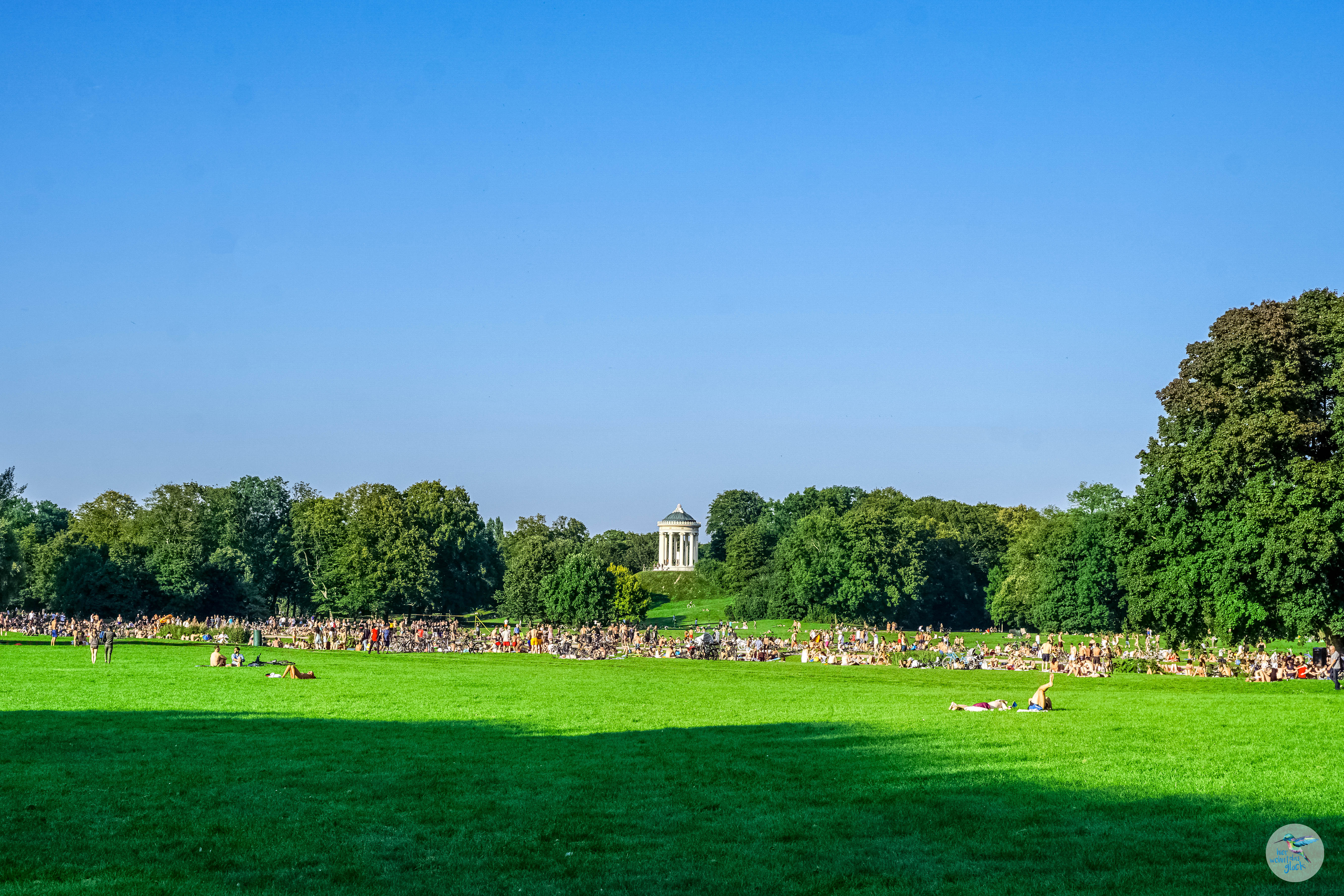 Der Englische Garten ist beliebter Treffpunkt in München