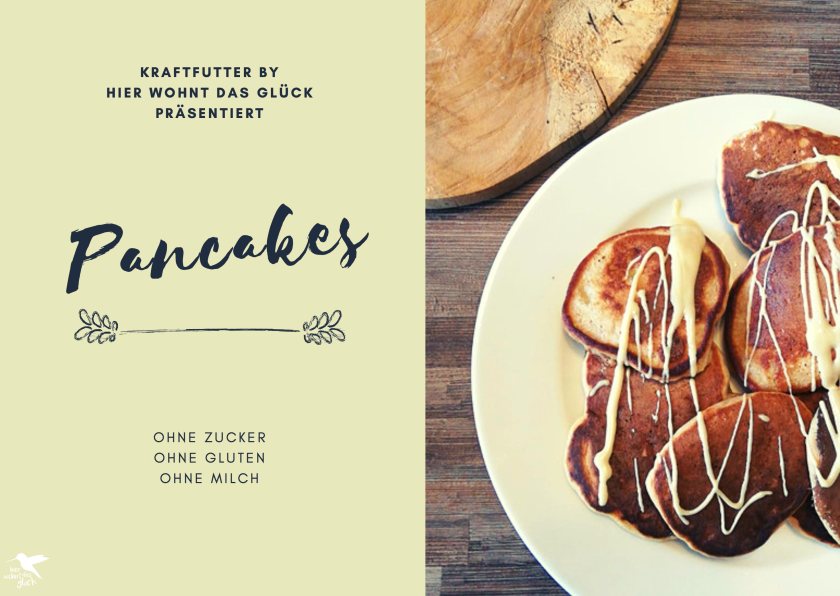 Pancakes Rezept - ohne Zucker, ohne Gluten, ohne Milch
