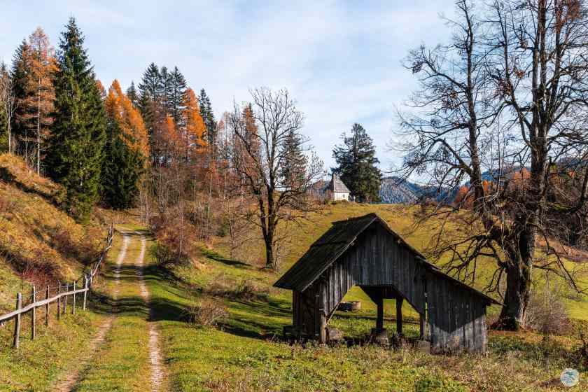 Wanderweg Richtung Matschacher Gupf, Höhe Kapelle Alt St.Michael